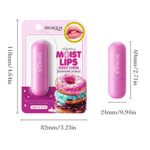 Bálsamo Labial <span class=keywords><strong>BIOAQUA</strong></span> Donut, Nutritivo, Hidratante, Mejora la Sequedad y las Grietas de los <span class=keywords><strong>Labios</strong></span>, Suaviza y Rellena los <span class=keywords><strong>Labios</strong></span>, Bálsamo Labial con Aroma a Pastel de Fresa - Product Image 6
