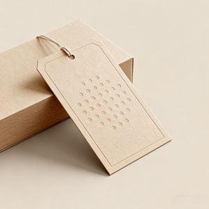 Etiquetas ecológicas reciclables de papel especial para ropa, etiquetas colgantes de Perfume de joyería troqueladas personalizadas de lujo con logotipo - Product Image 2