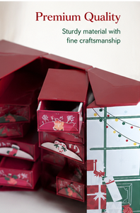 Christmas Advent Calendar Gift <b>Box</b> with Foldable Design Drawers Holiday Countdown Organizer for Candy Toys and <b>Small</b> Gifts - Product Image 5