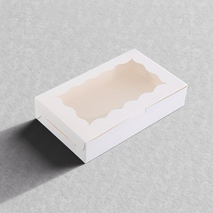 Pour <span class=keywords><strong>Amazon</strong></span> boîte de papier Kraft en <span class=keywords><strong>carton</strong></span> blanc transfrontalier pour la cuisson pâtisserie gâteau Dessert emballage alimentaire en gros livraison directe - Product Image 5