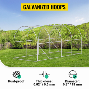 Invernadero de malla de PE blanca con estructura metálica, impermeable y de fácil montaje para cultivo en exteriores. - Product Image 4