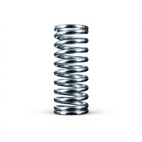 Ressort hélicoïdal en acier zingué, finition brillante, protection antirouille, taille personnalisée pour usage industriel
