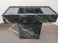 Meuble-lavabo en marbre 100% pierre naturelle, nouveau modèle Verde Alpi, lavabo personnalisé