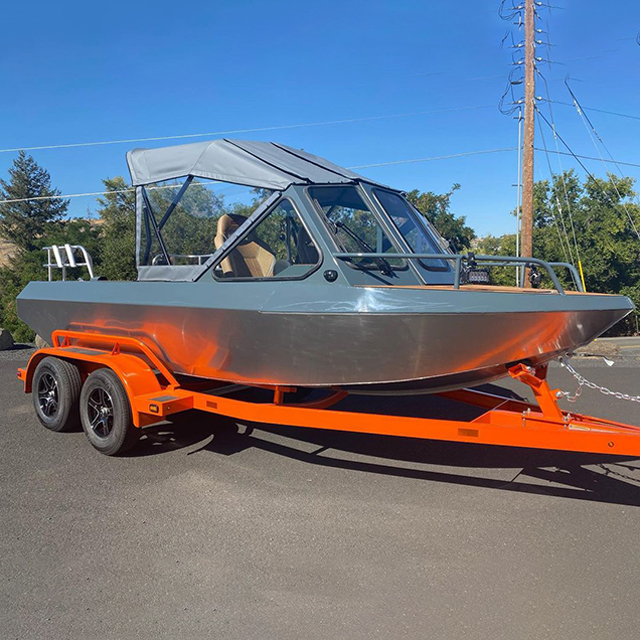 Kinocean 16ft 2 Man/ 4 Man Electric Jet Motor Aluminum Boat with Large Casting Board for Sale