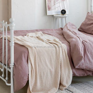 Fournisseurs de linge de lit, ensemble de draps en lin pur <span class=keywords><strong>belge</strong></span> lavable, taille Queen et King, 4 pièces - Product Image 5