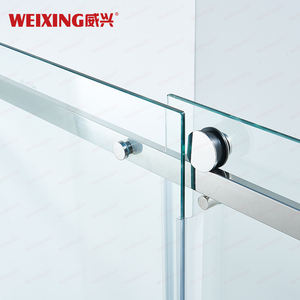 Puerta <span class=keywords><strong>de</strong></span> ducha <span class=keywords><strong>de</strong></span> <span class=keywords><strong>bañera</strong></span> <span class=keywords><strong>de</strong></span> acero inoxidable <span class=keywords><strong>de</strong></span> vidrio templado OEM ODM Pantalla <span class=keywords><strong>de</strong></span> ducha deslizante individual sin marco - Product Image 3