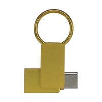 Flash Drive Mini Metal USB 2.0 Gaya Baru Dual OTG Tipe-C Garansi 3 Tahun Chip Flash Asli Kelas Premium Logo Dapat Disesuaikan 10 Tahun