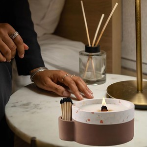 Venta caliente al por mayor <span class=keywords><strong>Rubik</strong></span> <span class=keywords><strong>S</strong></span> Cube perfumado vela de lujo regalo impresión personalizar hecho a mano boda cumpleaños artículo embalaje aromaterapia - Product Image 3