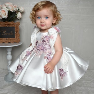 Vestido <span class=keywords><strong>de</strong></span> Niña <span class=keywords><strong>de</strong></span> las Flores para Boda, Estilo Princesa, con Apliques <span class=keywords><strong>de</strong></span> Flores Bordadas, Satén Lustroso, <span class=keywords><strong>Alta</strong></span> <span class=keywords><strong>Costura</strong></span>, para Fiesta <span class=keywords><strong>de</strong></span> Cumpleaños, 2026 - Product Image 3