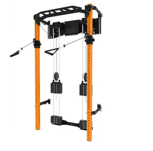 Stazione di Allenamento Multifunzione a Parete in Acciaio Inox Pieghevole <span class=keywords><strong>per</strong></span> Cross Fit, Uso Domestico ed <span class=keywords><strong>Esercizi</strong></span> di Squat - Product Image 1