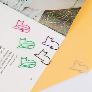 पशु के आकार के धातु कागज क्लिप सजावटी रंगीन बिल्ली बुकमार्क क्लैंप को जहाज करने के लिए तैयार - Product Image 4