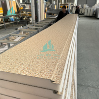 Panneau sandwich isolé en EPS pour décoration murale extérieure en aluminium sculpté PU de 16/20/25 mm pour maison préfabriquée hôtel