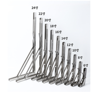 8 "-20" Modern çelik Metal raf aparatı oturma odası ve banyo masa tezgah raf için destek braketi - Product Image 5