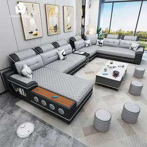 Luxo inteligente canto sofás estilo moderno 2023 sofá-cama inteligente sofá conversível para cama