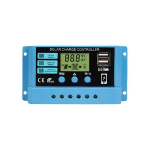 10a 20a 30a Zonne-Energie Laadregelaar 12V 24V Zonnepaneel Pv Controller 50vdc Voor Lifepo4 Lithium Lood Zuur Batterij