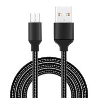 Câble de charge usb en nylon incassable, port micro usb 2.4A, charge rapide pour téléphone portable, offre spéciale 2023