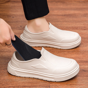 En stock sabots pour hommes chaussures <span class=keywords><strong>de</strong></span> chef imperméables antidérapantes confortables chaussures <span class=keywords><strong>de</strong></span> <span class=keywords><strong>cuisine</strong></span> travail <span class=keywords><strong>de</strong></span> sécurité sabots en EVA chaussures sabots personnalisées - Product Image 3