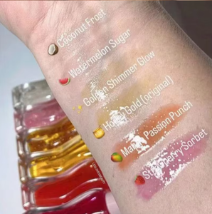 Huile à lèvres minérale originale 12 couleurs, baume à lèvres liquide hydratant longue durée, <span class=keywords><strong>repulpant</strong></span>, exfoliant à l'<span class=keywords><strong>acide</strong></span> <span class=keywords><strong>hyaluronique</strong></span> - Product Image 4