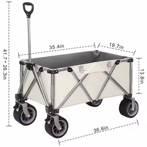 OEM Supplier High Quality Collapsible Folding Trolley <b>Kids</b> Wagon Cart Outdoor Camping Platform Folding Wagon for Children - Product Image 3