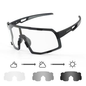 Tint Changing Custom Men Diving Sports Photochromic Sunglasses with PC Frame UV400 Lenses Adjustable Strap & Dustproof Design - Product Image 1