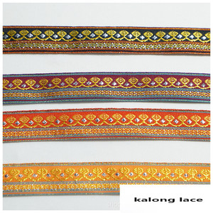 Nastro <span class=keywords><strong>in</strong></span> <span class=keywords><strong>Pizzo</strong></span> con Paillettes Dorate Larghezza 2 cm Bordura <span class=keywords><strong>in</strong></span> <span class=keywords><strong>Pizzo</strong></span> Ricamato Brillante per Decorazione Abbigliamento - Product Image 5