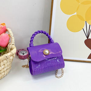 กระเป๋าถือเด็กน่ารัก กระเป๋าสะพายข้าง PVC แบบเจลลี่สำหรับเด็กผู้หญิง กระเป๋าใส่เหรียญ กระเป๋าถือเด็กเล็ก - Product Image 3