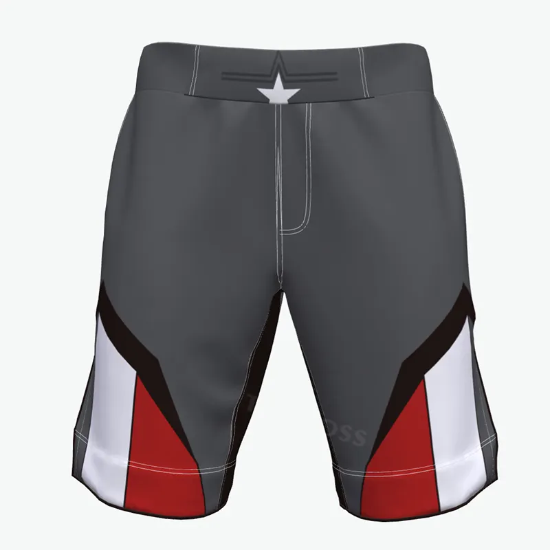 Impressão personalizada Shorts De Boxe MMA Grappling Curto MMA Boxe Luta Shorts Sportswear Homens 100% Poliéster Rashguard Set Mma