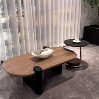 Nouvelle table basse en bois de style minimaliste pour appartements locatifs, petits gîtes et salons au design unique