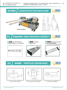 Phong cách mới bán thành phẩm mở rộng nhôm thang công nghiệp và phụ kiện dễ dàng để thiết lập nhà máy thang - Product Image 5