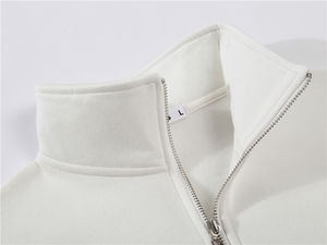 Sweat à capuche zippé à col montant en molleton lourd 330GSM avec logo personnalisé, style urbain oversize pour l'hiver, unisexe, pour équipe d'entreprise - Product Image 2