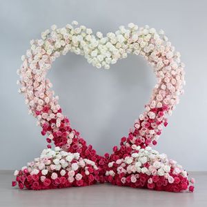 ซุ้มดอกไม้ประดิษฐ์รูปหัวใจดีไซน์ใหม่สำหรับถ่ายภาพท่องเที่ยว ถ่ายทอดสด ฉากหลังงานแต่งงาน สร้างบรรยากาศ - Product Image 1