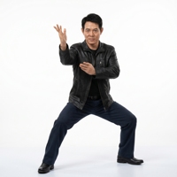 Figurine en silicone grandeur nature de Jet Li, héros d'action hollywoodien, en costume, fabrication directe sur mesure pour les collectionneurs de musées