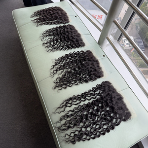ผมแท้ธรรมชาติ 100% แบบลอนธรรมชาติ  13x6 HD  ฐานลูกไม้โปร่งใสสีดำธรรมชาติ  ขนาด 12-26 นิ้ว จากโรงงาน - Product Image 3