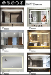 Espejo de cristal ovalado con batería LED para baño, espejo inteligente sin marco, <span class=keywords><strong>precio</strong></span> de fábrica - Product Image 5