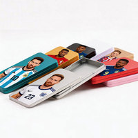 Caja Metálica Rectangular Personalizada para Guardar Cartas del Tarot, Estuche Metálico para Cartas de Juego, para Juegos de Cartas de Adivinación