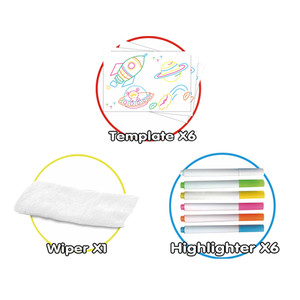 Tablero de dibujo educativo para niños, juego de tablero de escritura fluorescente, tableros de dibujo luminosos, juguete - Product Image 2