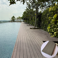 Panneaux de terrasse en bois composite WPC certifiés CE, antidérapants, pour l'extérieur, au bord de la piscine, pour jardin et terrasse