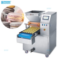 Machine automatique de remplissage de gâteaux, cupcakes et macarons Sunlianzn E400-1, nouvelle, capacité 4000/h, 220V, pour lait, eau, farine et autres ingrédients.