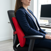 Coussin de soutien lombaire orthopédique en mousse à mémoire de forme, écologique, amovible et lavable pour sièges de voiture, chaises de bureau et d'ordinateur