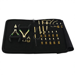 Ultimate Stainless Steel Commercial Use Hair Extension Tools <b>Set</b> Beading Removal <b>Crimping</b> Pliers Scissors Sectioning Clips Loop - Product Image 1