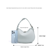 Sac à main femme grande capacité en forme de croissant nouveau sac à bandoulière simple fille en peau de vache de luxe sac à bandoulière dame en cuir de haute qualité