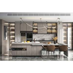 New Technology Customized Premium Classic Luxury <b>Kitchen</b> Cabinets With Island Plywood Modular <b>Kitchen</b> Cabinet - Product Image 1
