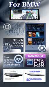 Navigatore GPS per <span class=keywords><strong>BMW</strong></span> Serie 1 2 F20 F21 F22 F23 2011- Android 13 12.3 " Autoradio Multimediale Lettore DVD Auto Ultra-sottile Carplay - Product Image 3