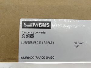 1 Pieza, Nuevo y Original, Ventilador 6SE6400-7AA00-0AG0 en Caja 1229171195 - Product Image 3
