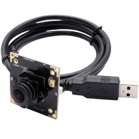 Mini Cámara USB Ojo de Pez HD de 3MP con 180 Grados de Ángulo de Visión, Plug & Play para Android, Sin Necesidad de Controladores