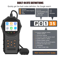 Escáner de Diagnóstico Universal para Automóviles ACETOP ACECYV320 OBD2, Pantalla a Color de 2.8 Pulgadas, 1 Año de Garantía, Comprobación de I/M, Pruebas de Emisiones, 9 Protocolos