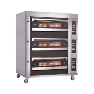 Horno de panadería comercial de varios pisos para pasteles y pan, de 1 a 3 pisos, con capacidad para 2 a 9 bandejas, eléctrico o a gas. - Product Image 6