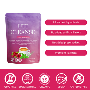Sachets de thé aux plantes racine de pissenlit D-mannose canneberge étiquette personnalisée supplément de thé UTI - Product Image 5