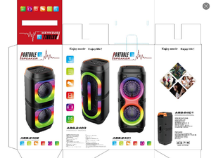 Haut-parleur stéréo portable sans fil ABS-2403, best-seller, avec batterie intégrée et éclairage RGB pour les fêtes DJ <span class=keywords><strong>en</strong></span> intérieur et <span class=keywords><strong>en</strong></span> extérieur, sur <span class=keywords><strong>scène</strong></span> - Product Image 6