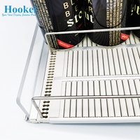 HOOKEI Système de poussoir à rouleaux par gravité pour bouteilles, organisateur de boissons, pour étagères de réfrigérateur et présentoirs de supermarché